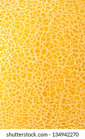 Closeup Of Yellow Melon Texture