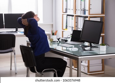 Stretching Exercises At Office Images Stock Photos Vectors