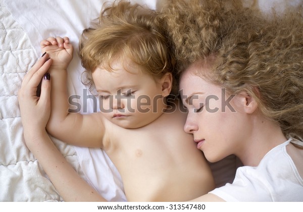 Closeup Young Tender Loving Mother Light Stock Photo Edit Now