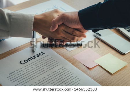 closeup.handshake business partners agree to contract Real Estate Venture International trade,contract investment in meetings vision to invest for profit