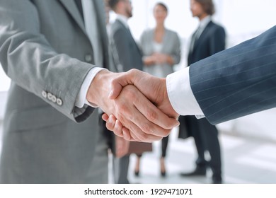closeup.reliable handshake of business partners - Shutterstock ID 1929471071