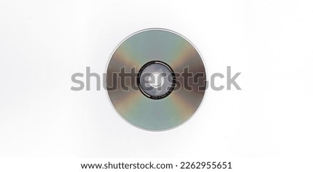 close-ups of disc, dvd and cd