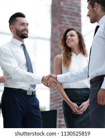 closeup.welcome and handshake of business partners - Shutterstock ID 1130525819