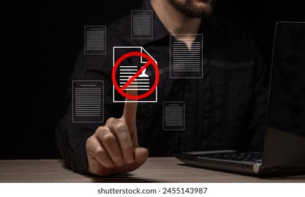 Closing access to information in the shared database. Access limitation. Blocking a resource on the Internet	