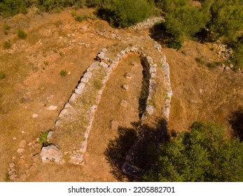 Closos De Can Gaià, Archaeological Site, Portocolom, Bronze Age Settlement, With A Chronology C. 1700-850 BC C. Felanitx, Majorca, Balearic Islands, Spain, Europe