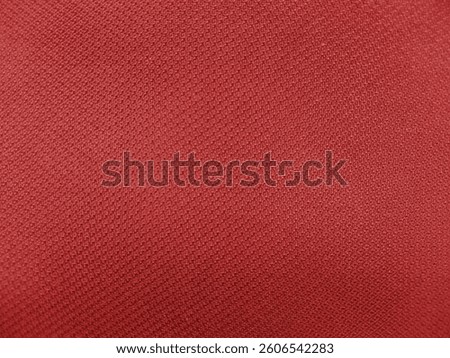 Closup pattern of knitted febric texture  red