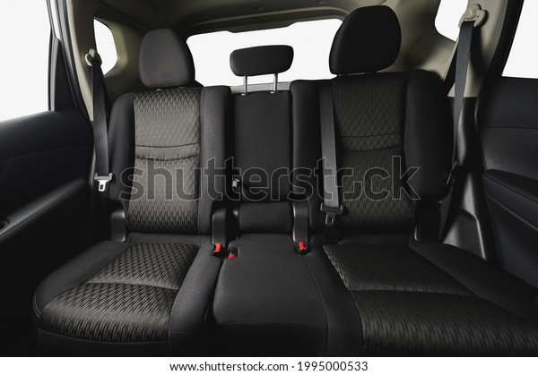 Cloth\
comfortable rear clean car seat of modern\
suv