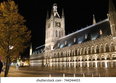 The Cloth Hall In Ieper/Ypres By Night