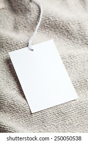 Cloth Label Tag Blank White Mockup