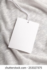 Cloth Label Tag Blank White Mockup