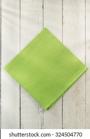 Cloth Napkin On Wooden Background