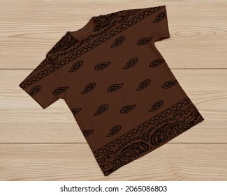 clothes with batik designs combined with brown color - Shutterstock ID 2065086803