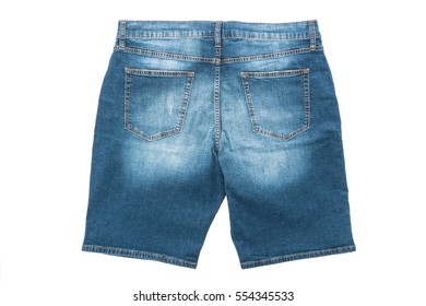 Clothes Casual Short Jeans Pants Isolated Stock Photo (Edit Now) 554345533