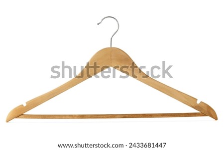 Clothes hanger with abstract product background.