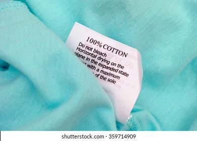 Clothes Label. 100 % Cotton.