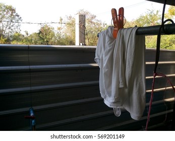 Clothes line and clothes peg