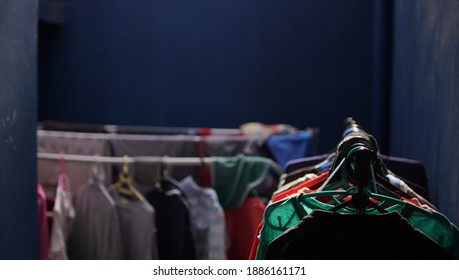 Clothesline Inside The House, Dark