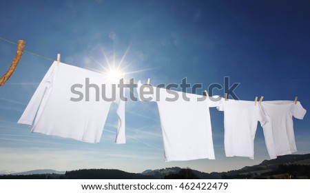Similar – Image, Stock Photo fresh bright white laundry