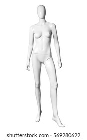 Clothing Mannequin Isolated On The White