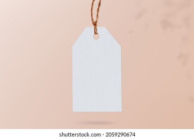 Clothing Tag, White Realistic Blank Design Psd