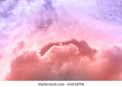 cloud background with a pastel colored