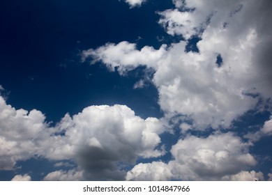 Cloud in the blue sky