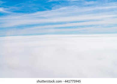 Cloud in blue sky