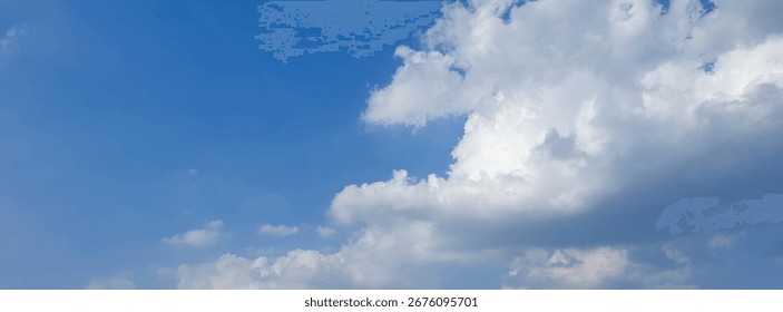 Cloud In The Blue Sky Background Size For Cover Page