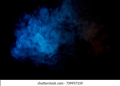 cloud of blue smoke