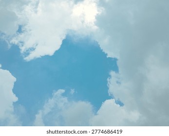 a cloud of clouds will accidentally form an art of nature