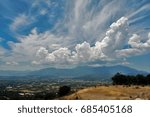 Cloud clusters over the plain