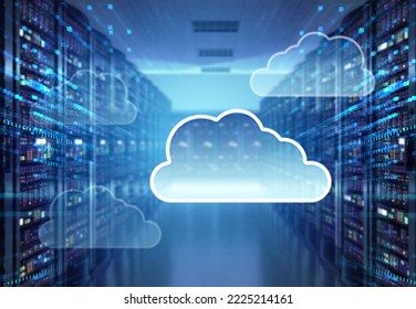 Cloud computer concept, Digital technology