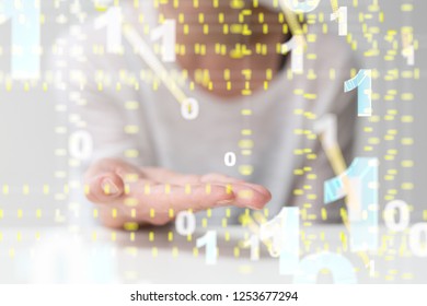 cloud computer in hand