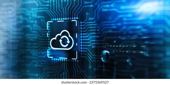 Cloud computing concept. Connect to cloud. 3d Electronic Circuit Board Chip - Powered by Shutterstock - Get 15% off with code: PIKWIZARD15