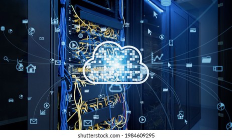 Cloud computing concept. Data center. Data server. - Powered by Shutterstock - Get 15% off with code: PIKWIZARD15
