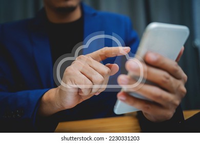 Cloud computing concept and online storage technology. Internet connectivity, and services, Internet servers, Data management, data transmission, communication, database