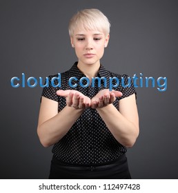 Cloud computing concept - world wide data sharing and communication