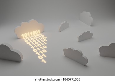 Cloud computing concept - world wide data sharing and communication