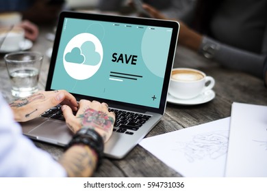 Cloud Computing Data Icon Sign 