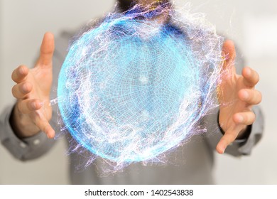 cloud computing digital in hand