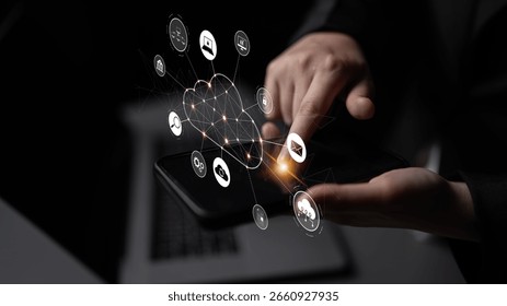 Cloud computing enables cloud, service, and network integration for digital transformation, data access, and scalable platform connectivity Latch
