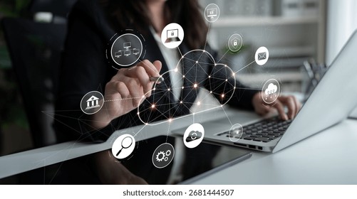 Cloud computing enables cloud, service, and network integration for digital transformation, data access, and scalable platform connectivity Latch