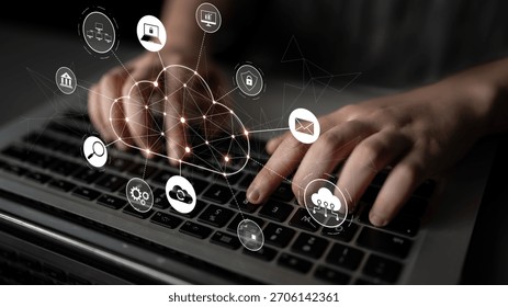Cloud computing enables cloud, service, and network integration for digital transformation, data access, and scalable platform connectivity Latch - Powered by Shutterstock - Get 15% off with code: PIKWIZARD15