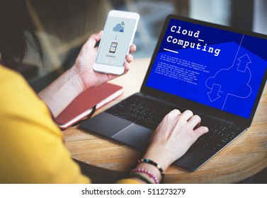 Cloud Computing Network Connection Concept