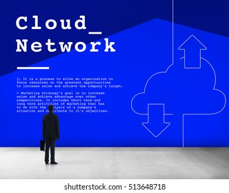 Cloud Computing Network Connection Concept
