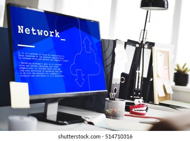 Cloud Computing Network Connection Concept