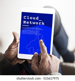 Cloud Computing Network Connection Concept