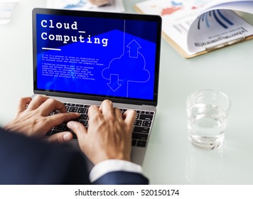 Cloud Computing Network Connection Concept