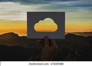 Cloud computing network connection perforated paper