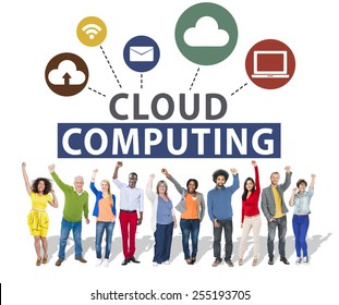 Cloud Computing Network Online Internet Storage Concept